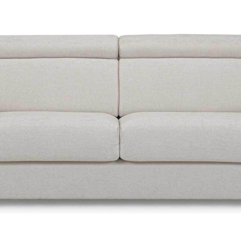 Canapé ALESSIA droit convertible beige 3 places Conforama