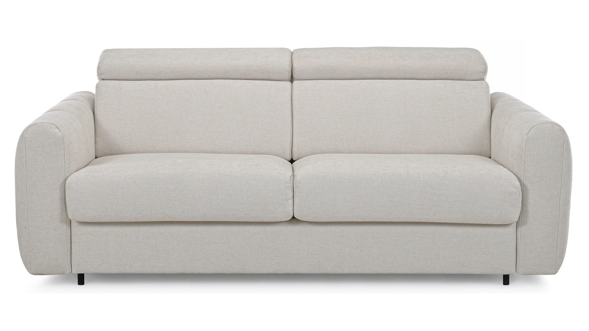 Canapé ALESSIA droit convertible beige 3 places Conforama