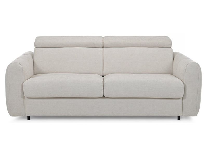 Canapé ALESSIA droit convertible beige 3 places Conforama