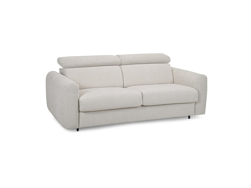 Canapé ALESSIA droit convertible beige 3 places Conforama
