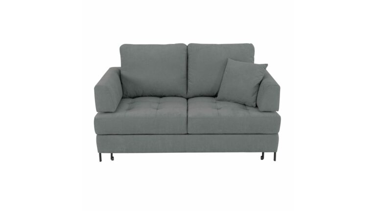 Canapé ALMA droit convertible 2 places gris Conforama