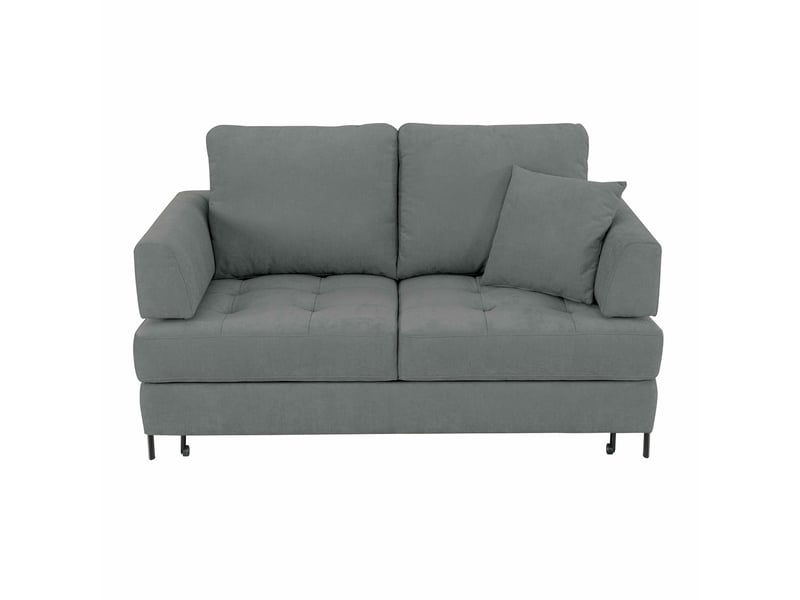 Canapé ALMA droit convertible 2 places gris Conforama