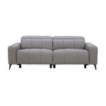 Canapé ALONZO droit relax électrique 3 places gris Conforama