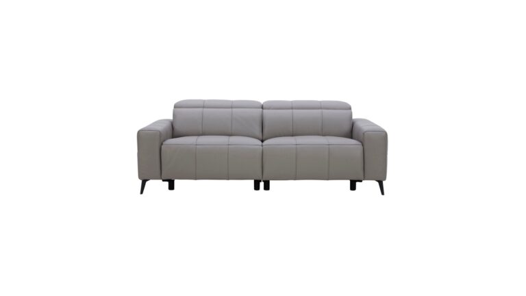 Canapé ALONZO droit relax électrique 3 places gris Conforama
