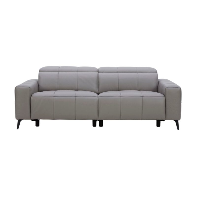Canapé ALONZO droit relax électrique 3 places gris Conforama