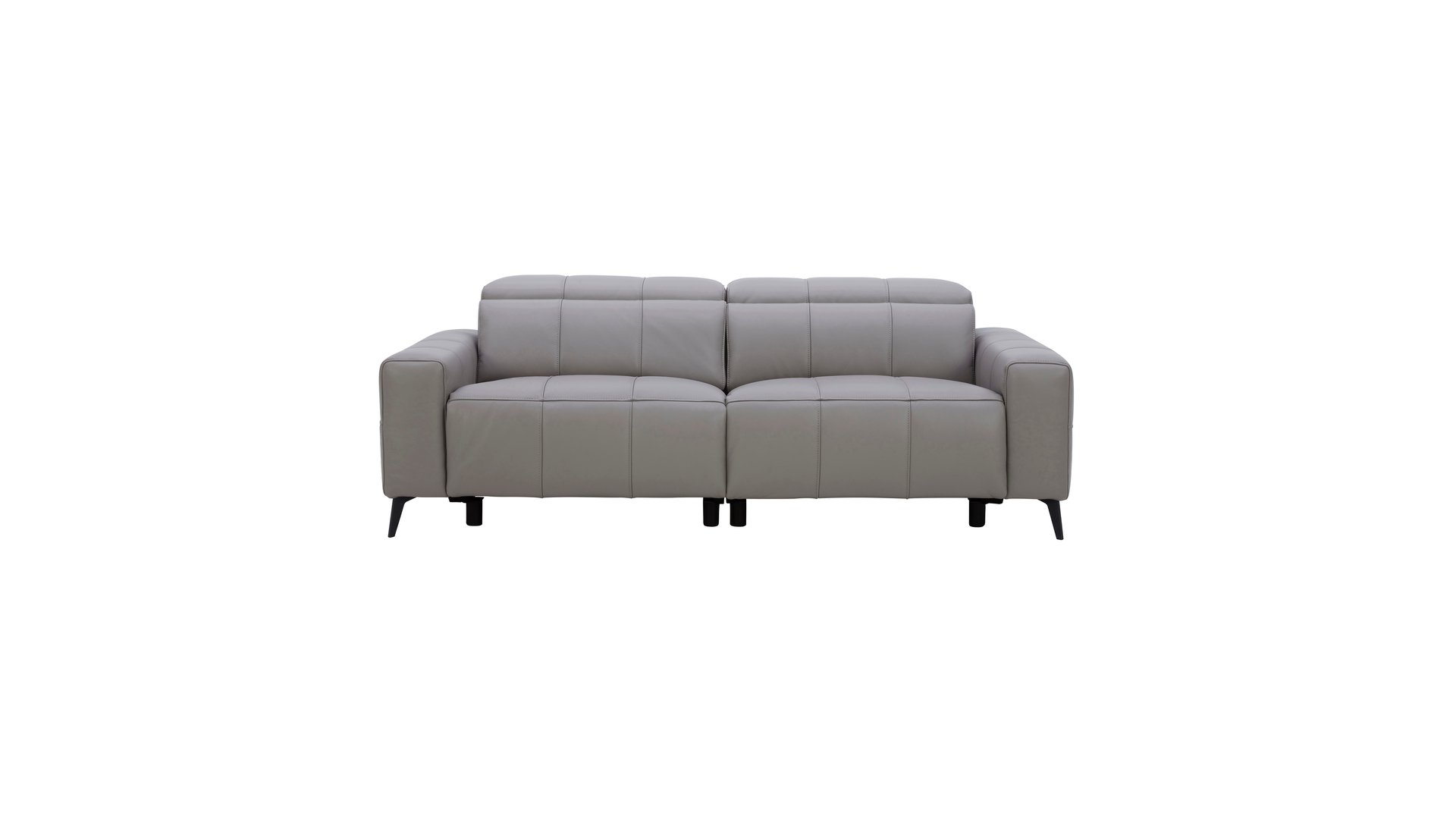 Canapé ALONZO droit relax électrique 3 places gris Conforama