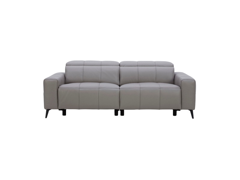 Canapé ALONZO droit relax électrique 3 places gris Conforama