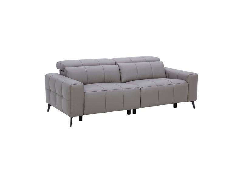 Canapé ALONZO droit relax électrique 3 places gris Conforama