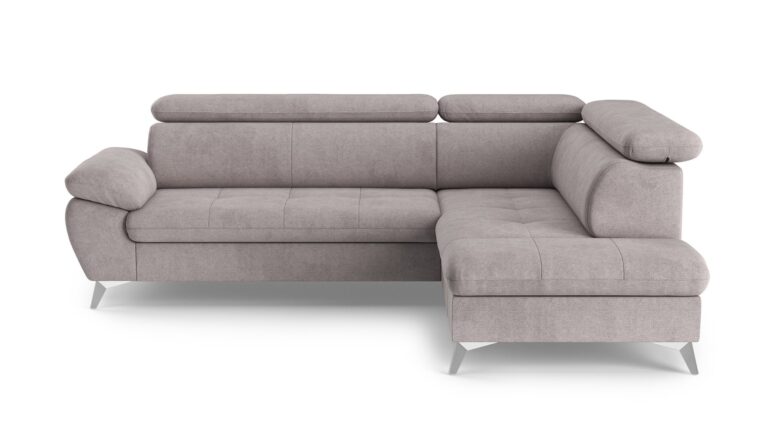 Canapé ANNA d’angle convertible 4 places gris Conforama