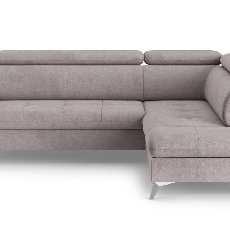Canapé ANNA d’angle convertible 4 places gris Conforama