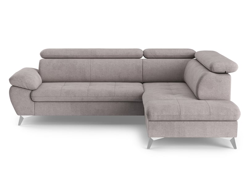 Canapé ANNA d’angle convertible 4 places gris Conforama