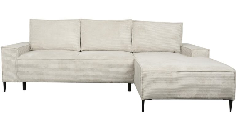 Canapé ARTHUR d’angle convertible beige 4 places Conforama