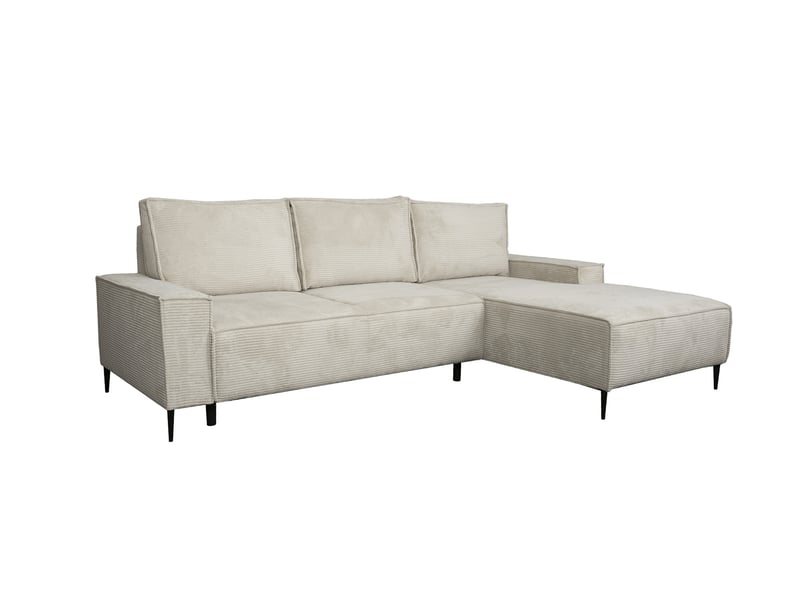 Canapé ARTHUR d’angle convertible beige 4 places Conforama