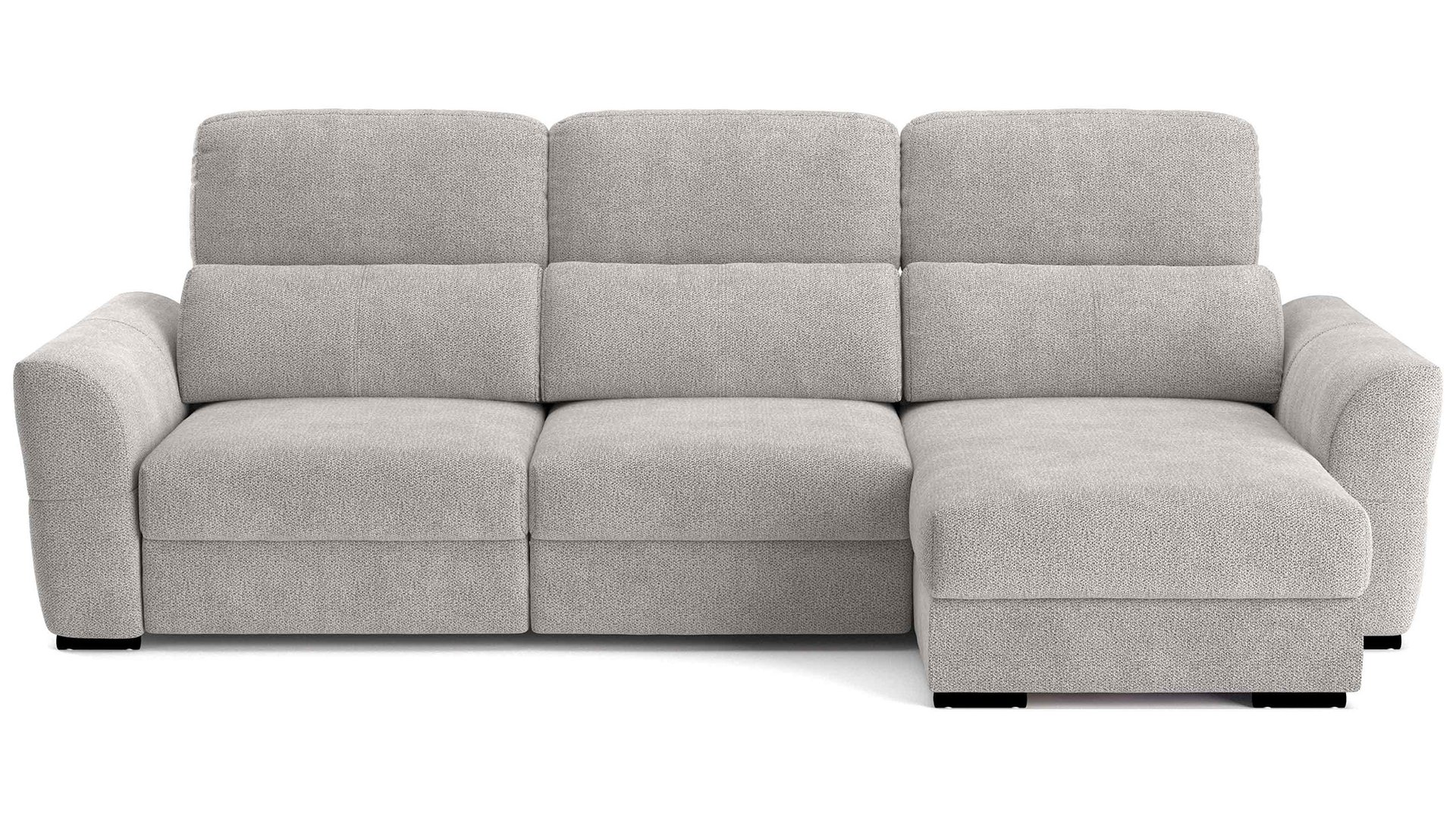 Canapé AUSTIN d’angle convertible beige chez Conforama