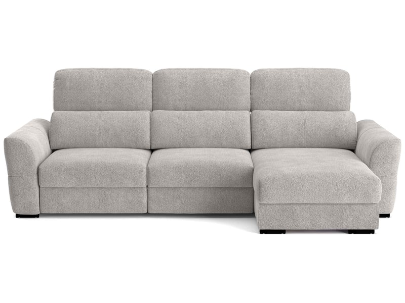 Canapé AUSTIN d’angle convertible beige chez Conforama