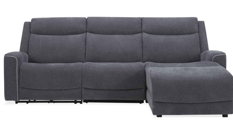 Canapé Besta d’Angle Relax Électrique Gris Conforama