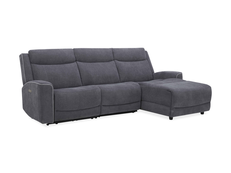 Canapé Besta d’Angle Relax Électrique Gris Conforama