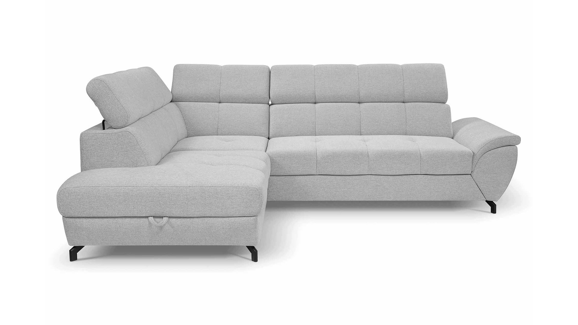 Canapé BOSA d’angle convertible gris chez Conforama