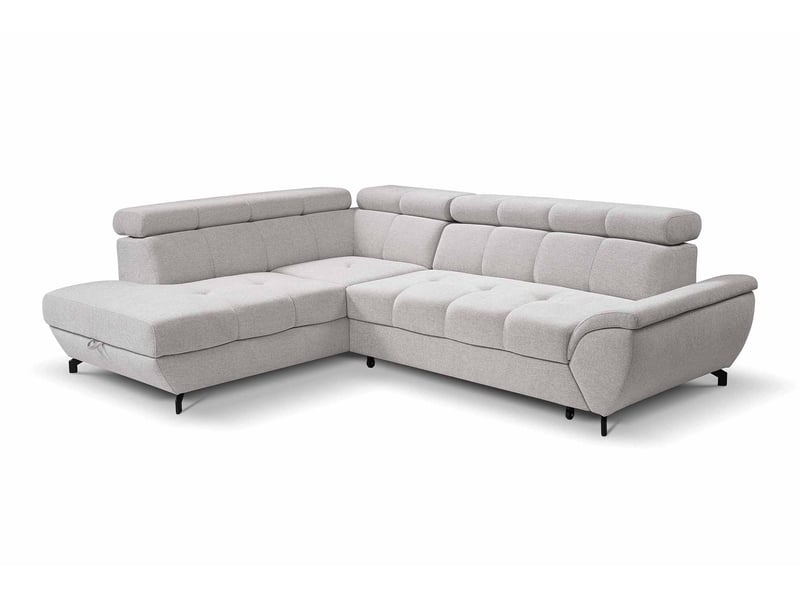 Canapé BOSA d’angle convertible gris chez Conforama