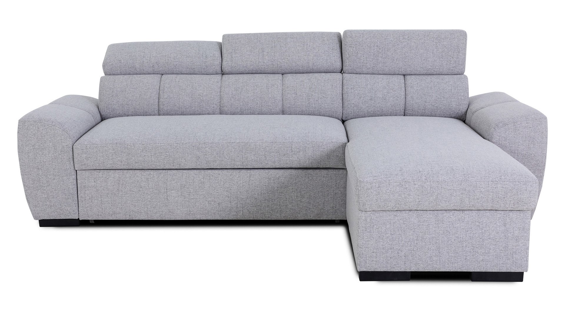 Canapé BUDAPEST d’angle convertible 4 places gris Conforama
