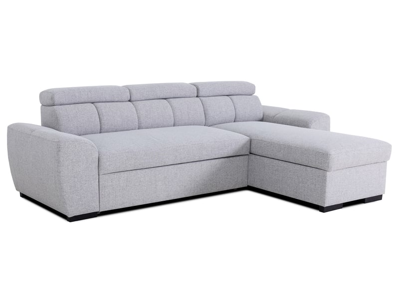 Canapé BUDAPEST d’angle convertible 4 places gris Conforama