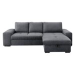 Canapé d’Angle Cavallo Gris Convertible 3 Places Conforama