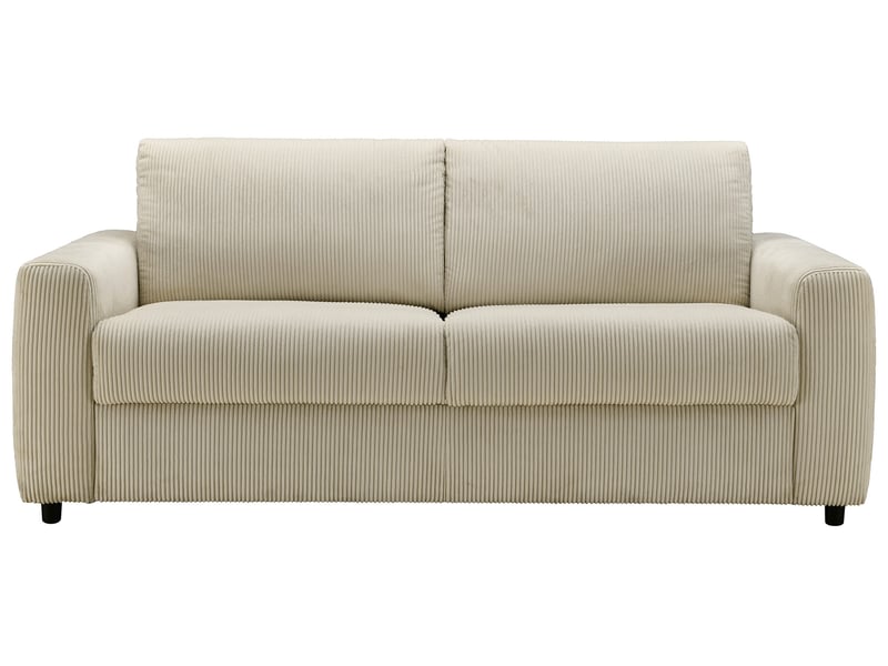 Canapé DARWIN droit convertible beige chez Conforama