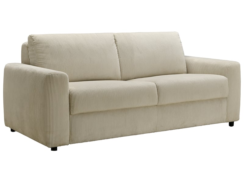 Canapé DARWIN droit convertible beige chez Conforama