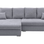 Canapé Eden d’Angle Gris Convertible 4 Places Conforama