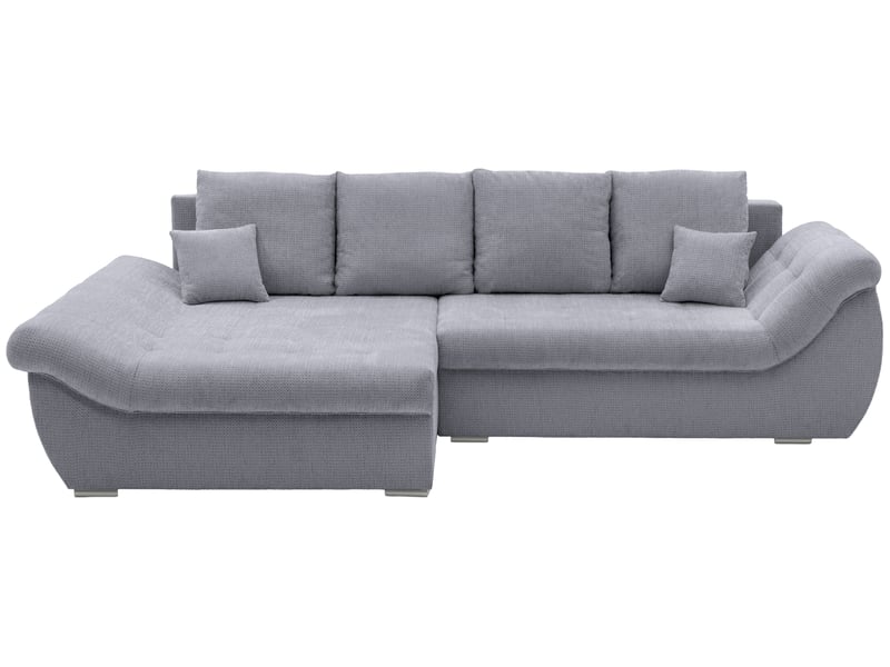 Canapé Eden d’Angle Gris Convertible 4 Places Conforama