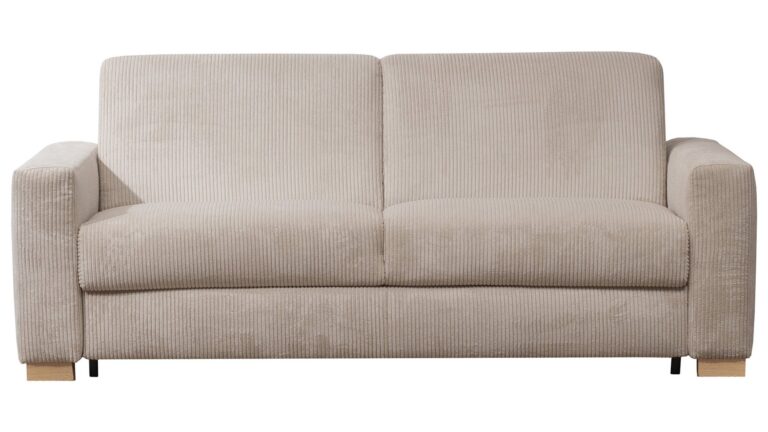 Canapé ELIO convertible beige 3 places Conforama