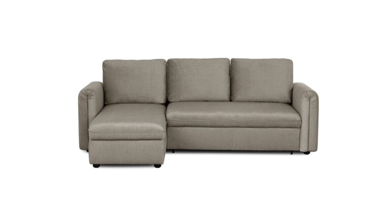 Canapé d’Angle Freya Taupe Convertible 4 Places Conforama