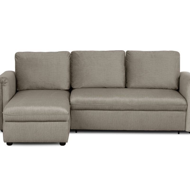 Canapé d’Angle Freya Taupe Convertible 4 Places Conforama