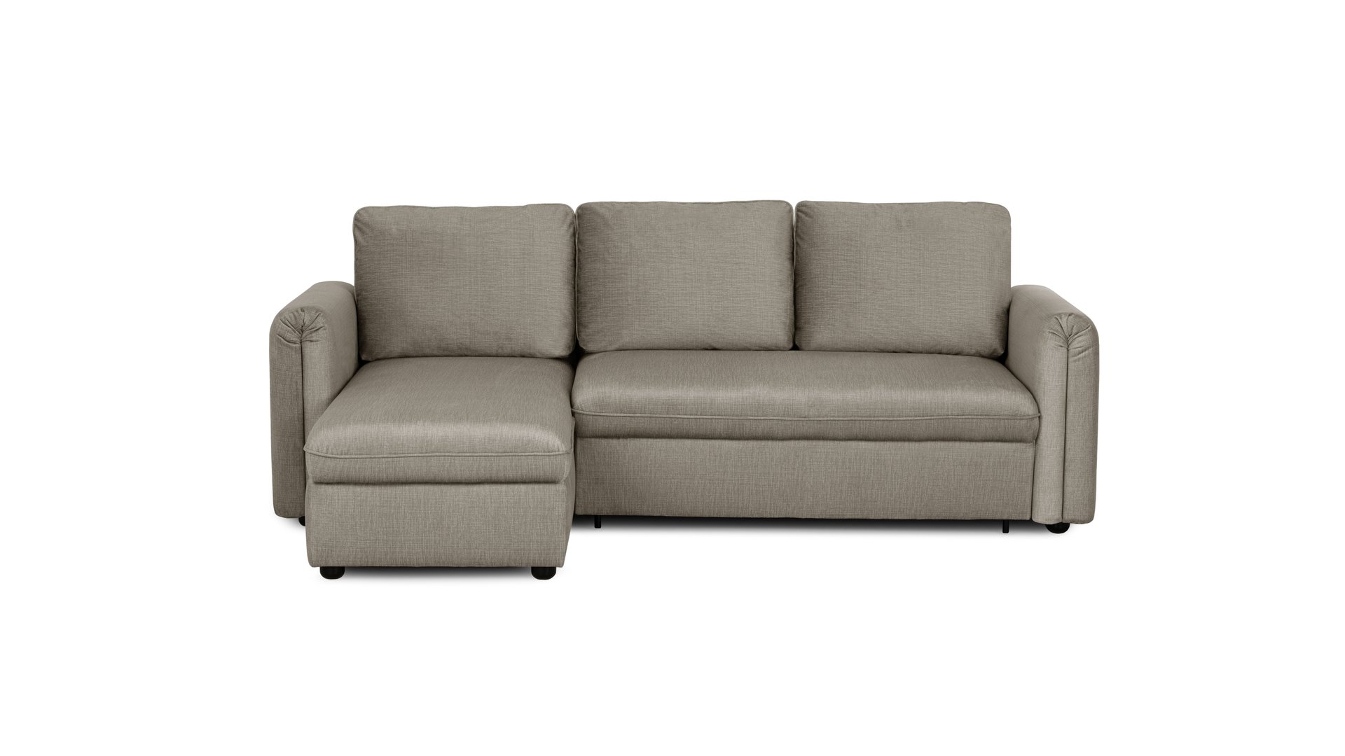 Canapé d’Angle Freya Taupe Convertible 4 Places Conforama
