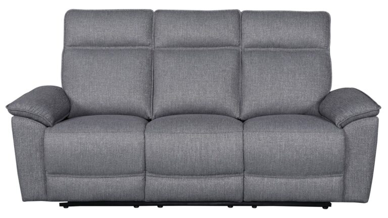 Canapé HARPER droit relax manuel 3 places gris Conforama
