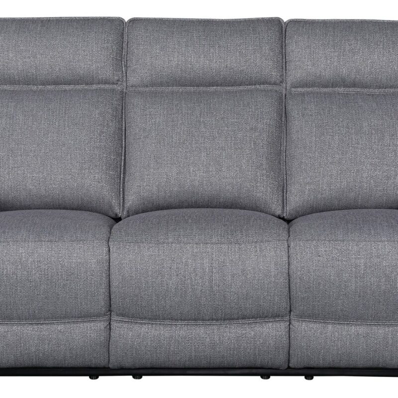 Canapé HARPER droit relax manuel 3 places gris Conforama