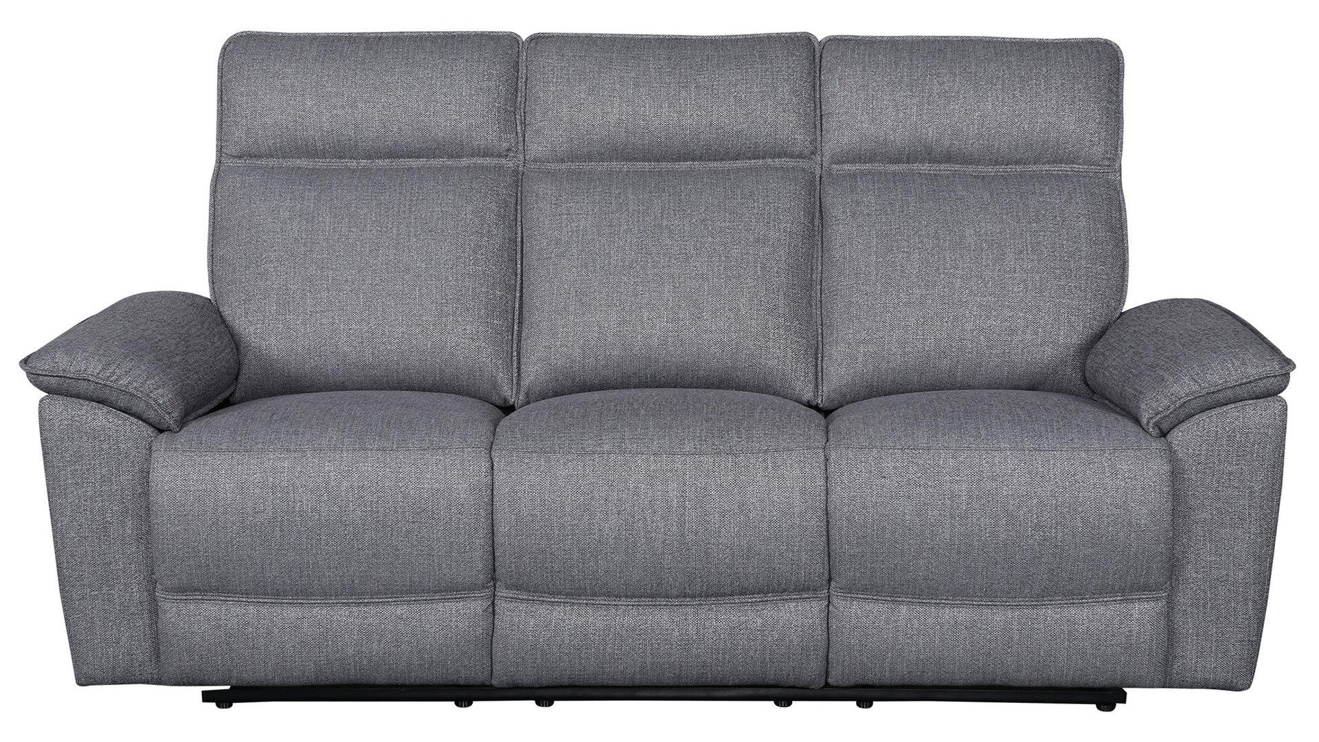 Canapé HARPER droit relax manuel 3 places gris Conforama