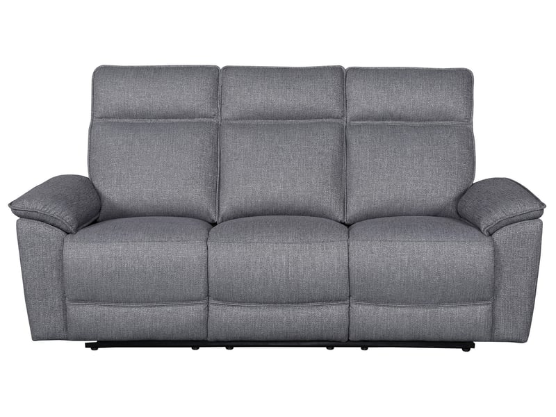 Canapé HARPER droit relax manuel 3 places gris Conforama