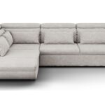Canapé INFINITY d’angle convertible 4 places gris Conforama