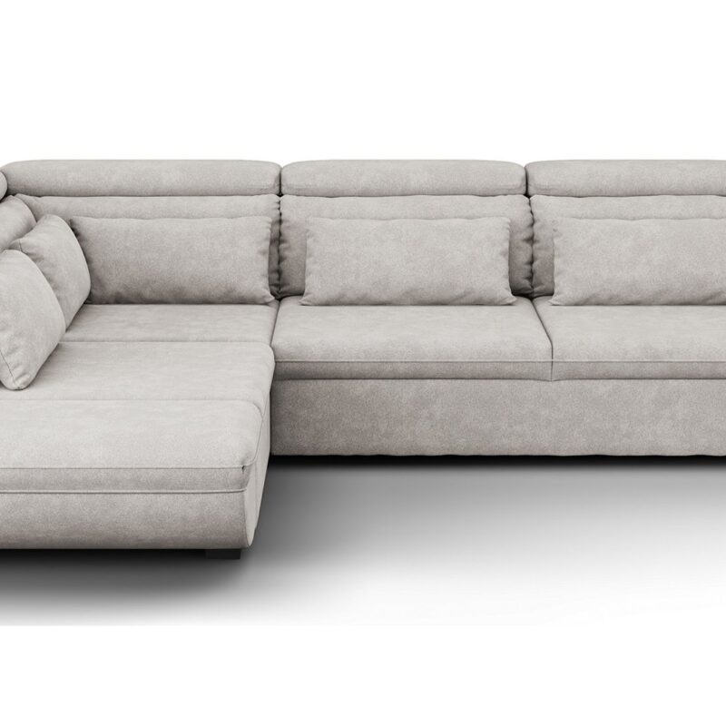 Canapé INFINITY d’angle convertible 4 places gris Conforama