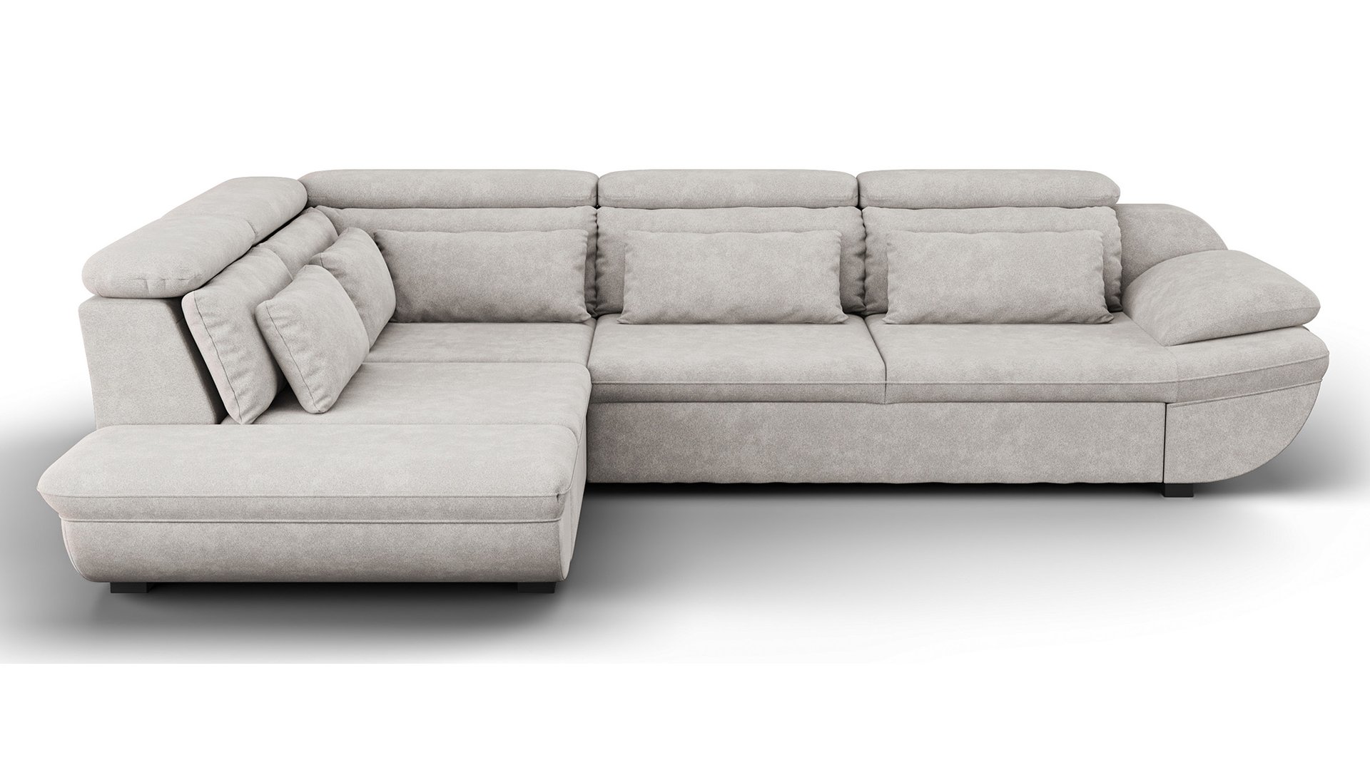 Canapé INFINITY d’angle convertible 4 places gris Conforama