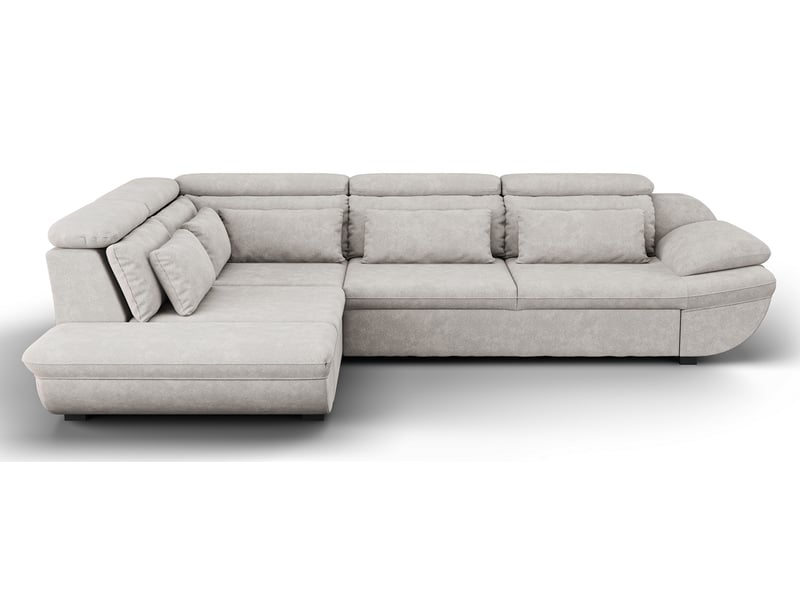 Canapé INFINITY d’angle convertible 4 places gris Conforama