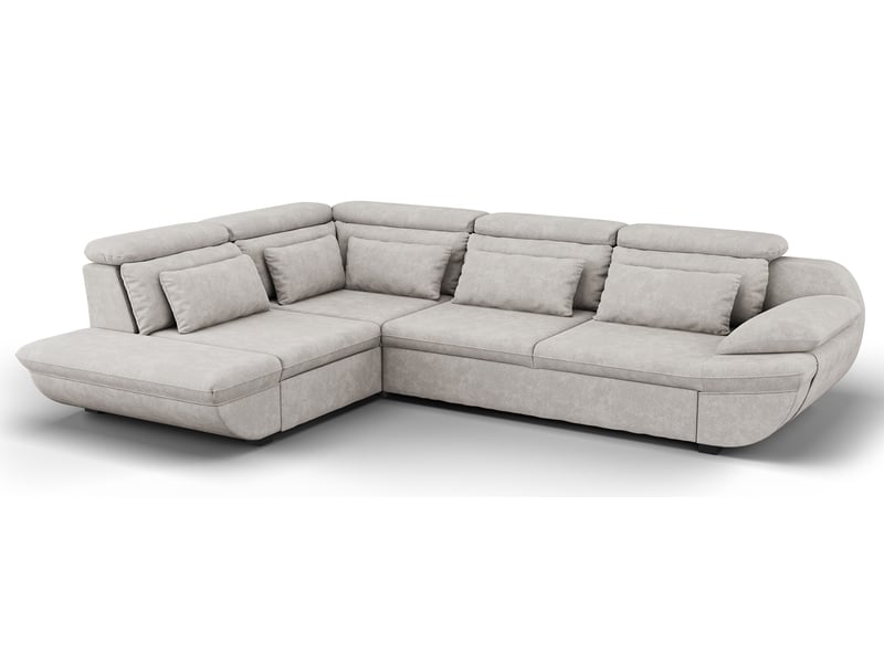 Canapé INFINITY d’angle convertible 4 places gris Conforama