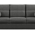 Canapé Jade Droit Convertible Gris 3 Places Conforama