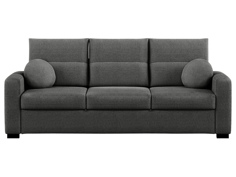 Canapé Jade Droit Convertible Gris 3 Places Conforama