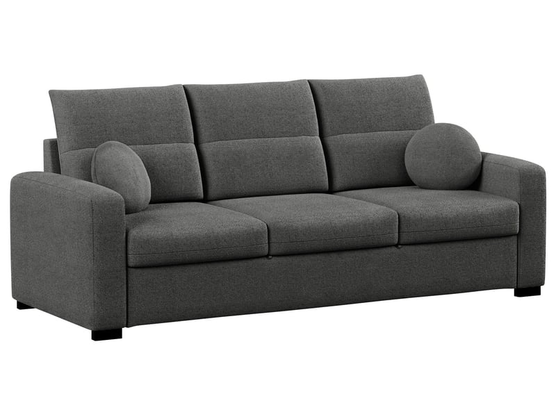 Canapé Jade Droit Convertible Gris 3 Places Conforama
