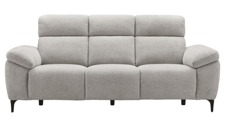 Canapé JAMES relax électrique gris 3 places Conforama