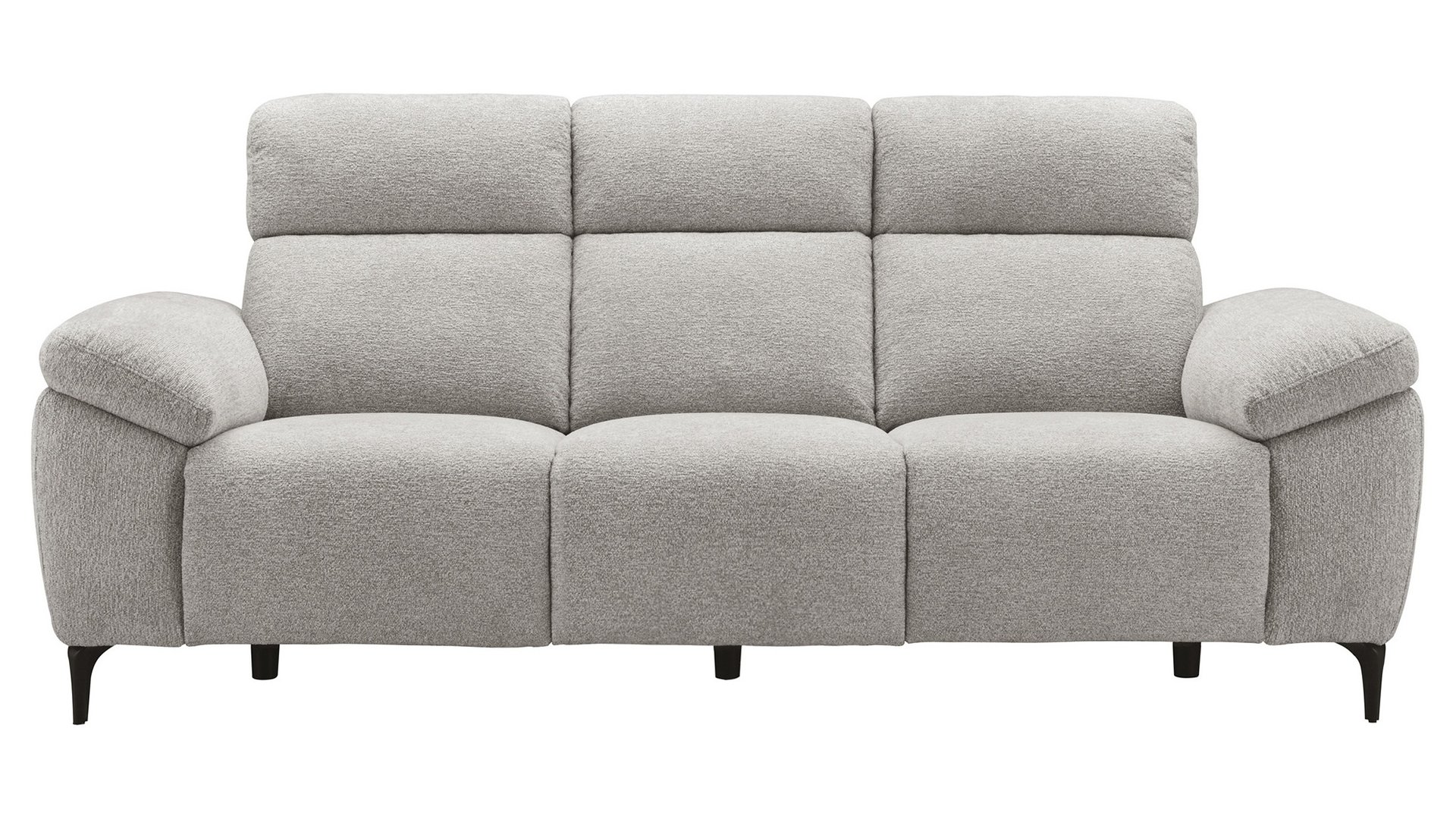 Canapé JAMES relax électrique gris 3 places Conforama
