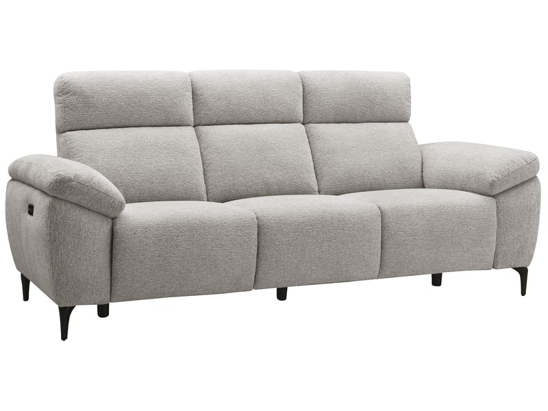 Canapé JAMES relax électrique gris 3 places Conforama