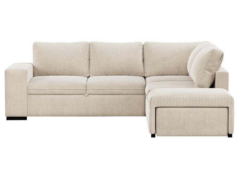 Canapé JOZZIS Conforama d’angle convertible beige 4 places